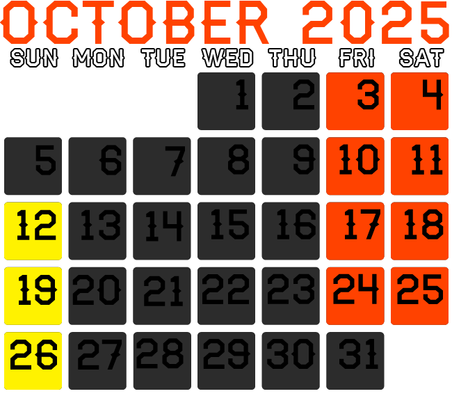 Dates & Hours of Operation